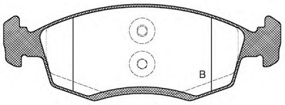 OPEN PARTS bpa017232 -  Комплект тормозных колодок, дисковый тормоз